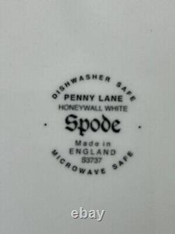 Spode PENNY LANE HONEYWALL WHITE Dinner plate, 10 1/4, S3737, England Pristine
