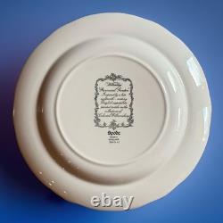 Spode Williamsburg Blue Provincial Garden Dinner Plates RARE Mint Condition