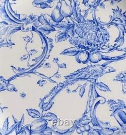 Spode Williamsburg Blue Provincial Garden Dinner Plates RARE Mint Condition