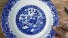 Staffordshire Blue And White China By Barratts Willow Pattern Dinner Plate