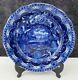 Staffordshire Blue Transferware Liberty & Justice States 10 5/8 Dinner Plate