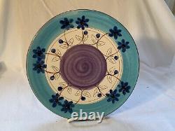 Stangl 10 test Plate Purple / Blue Flowers Excellent