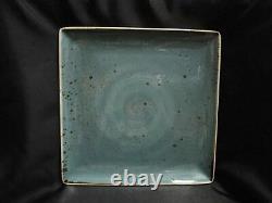 Steelite Craft, England NEW Blue Square Dinner Plate / Platter / Tray, 10 1/2