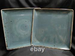 Steelite Craft, England NEW Blue Square Dinner Plate / Platter / Tray, 10 1/2