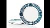 Strokes Of Color Set Of 4 Premier Dinner Plates