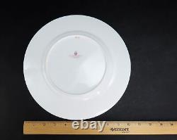 Superb Set 12 1927 Mintons Denim Blue Gold Dinner 10.5 Plates