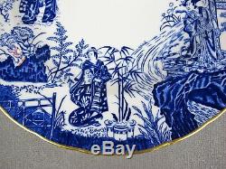 Superb blue Royal Crown Derby MIKADO Dinner Service / Set for 8. Plates cups etc