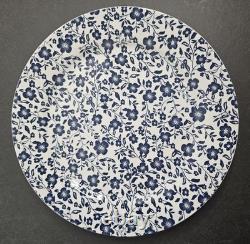 Sur La Table Set of 7 Ceramic Earthenware Floral Blue 11 Dinner Plate