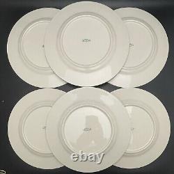 Syracuse China Old Ivory Royal Court Cobalt Blue Dinner Plates 6pc USA 10.5dia