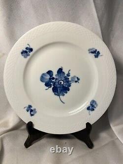 THREE (3) 1950s Royal Copenhagen Blue Flowers Braided Dinner Plates 10 1/8th