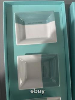 TIFFANY & Co. Color Block Vide Poche S/4 Mini Trays In Original Box
