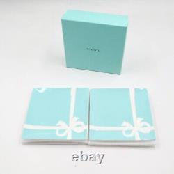 TIFFANY & Co. Tiffany Blue Ribbon Plate 2 plates Set Blue White Used