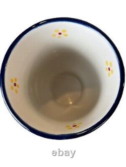 Temptation By Tara Old World 32 Pc Place Set Basketweave Blue Hand Painted