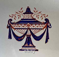 Ten 1870s Minton Dinner Plates Garland Drape Urn Decor