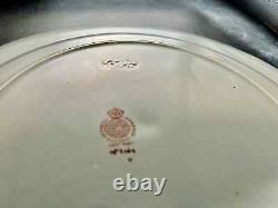 Ten 1870s Minton Dinner Plates Garland Drape Urn Decor