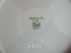 Ten Hutschenreuther, Selb Bavaria Blue And Encrusted Gold Service Or Dinner Plate