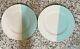 Tiffany And Co Dinner Plates Color Block Set Of 2 NEW 27 CM