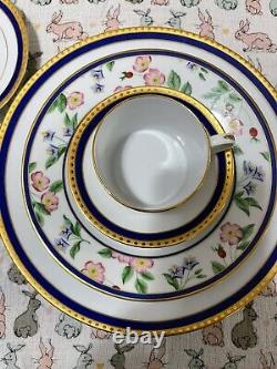 Tiffany & Co. Blue Band Limoges Fine China Serving Set for 4 TOTAL -20 Pieces