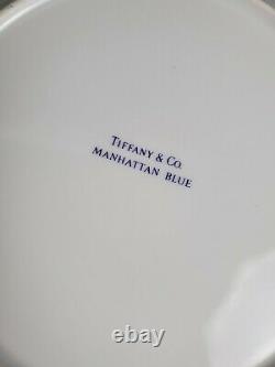 Tiffany & Co Manhattan Blue Porcelain Dinner Plate