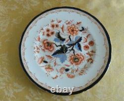 Tiffany & Co Royal Crown Derby Bone China Dinner Plate England Red & Cobalt Blue