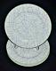 Tiffany & Co. Set Of 4 Blue Green & Purple Crackle Dinner Plates Discontinued