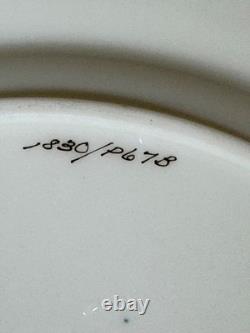 Tiffany Lenox China Blue Gold Dinner Plate 10 1/2 Antique