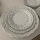 Tirschenreuth Baronesse Blue Royal- 4 Set Of 4 Dinner, Salad, Bread, Tea Plates