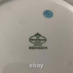 Tirschenreuth Baronesse Blue Royal- 4 Set Of 4 Dinner, Salad, Bread, Tea Plates