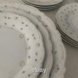 Tirschenreuth Baronesse Blue Royal- 4 Set Of 4 Dinner, Salad, Bread, Tea Plates