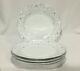 Tirschenreuth Baronesse Fleur De Lis Blue Dinner Plates FOUR 4 10 1/4