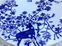 Tord Boontje Table Stories Dinner Plate, 10 ½, Deer Antlers, Blue
