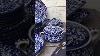Traditional Blue Pottery Serving Dinner Set Ceramic Home Pottery Kitchen Glazedpottery