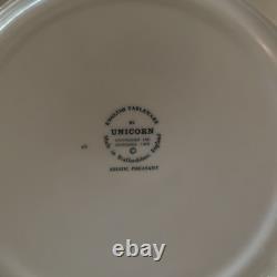 Unicorn Staffordshire Asiatic Pheasant Blue And White Dinner Plates Set Of 9