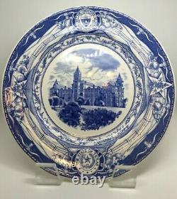 University of Texas Wedgwood Dinner Plate Blue & White Main Building Buy It Now