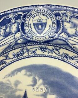 University of Texas Wedgwood Dinner Plate Blue & White Main Building Buy It Now