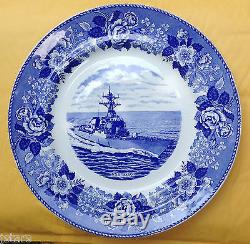 Uss Mason Ddg 87 U. S. Navy Old English Staffordshire Dinner Plate England