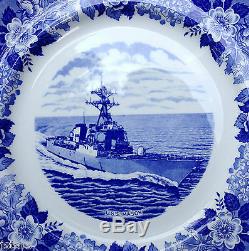 Uss Mason Ddg 87 U. S. Navy Old English Staffordshire Dinner Plate England