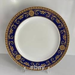 VERSACE Medusa Blue DINNER PLATE 10,5 Rosenthal 27 cm Never Used Vintage