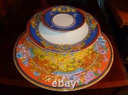 VERSACE Rosenthal Primavera 3 PIECE PLATE SETTING. AUTHENTIC. RARE! Gorgeous