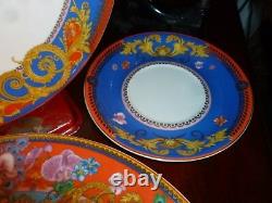 VERSACE Rosenthal Primavera 3 PIECE PLATE SETTING. AUTHENTIC. RARE! Gorgeous