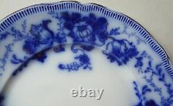 VHTF JOHNSON BROTHERS true DINNER 10 FLOW BLUE PLATE in the RICHMOND PATTERN