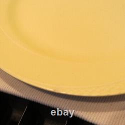 VTG 15 pc Lot Homer Laughlin Serenade Pastel Yellow Cups Saucers 7 9 10 Plates