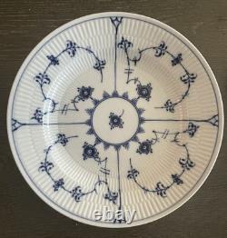 VTG 1974-83 Royal Copenhagen Blue Fluted 8 (Eight) Deep Dish 10 Dinner Plate