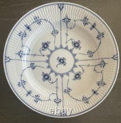VTG 1974-83 Royal Copenhagen Blue Fluted 8 (Eight) Deep Dish 10 Dinner Plate