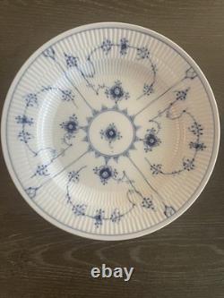 VTG 1974-83 Royal Copenhagen Blue Fluted 8 (Eight) Deep Dish 10 Dinner Plate