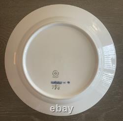 VTG 1974-83 Royal Copenhagen Blue Fluted 8 (Eight) Deep Dish 10 Dinner Plate