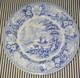 VTG ANTQ MEIR & Co Italian Scenery BLUE STAFFORDSHIRE TRANSFERWARE DINNER PLATE