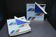 VTG Mikasa Color Vibrations VA-102 Dark Blue Dinner Plates Set 6 -1980s