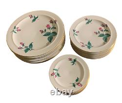 VTG RADIANCE for EASTERLING Bavarian Rose Porcelain China 3 PIECE SERVICE FOR 6