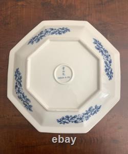 VTG Tiffany & Co Blue White Octagon Large Dinner Plate Dragon Asian Japan Style